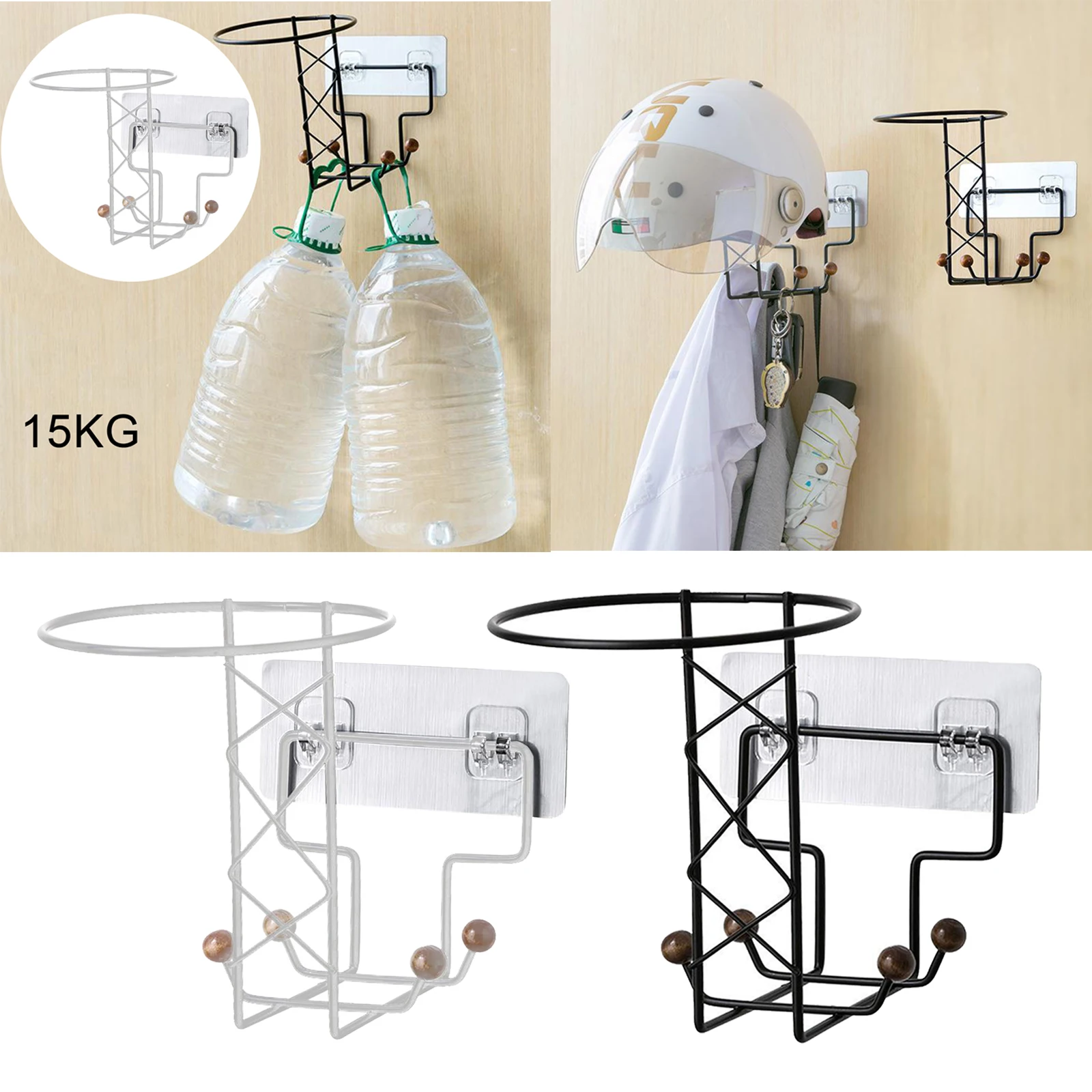 Soporte multiusos para casco de motocicleta, percha para chaqueta, artículos diversos para el hogar, estante de montaje en pared para armario de