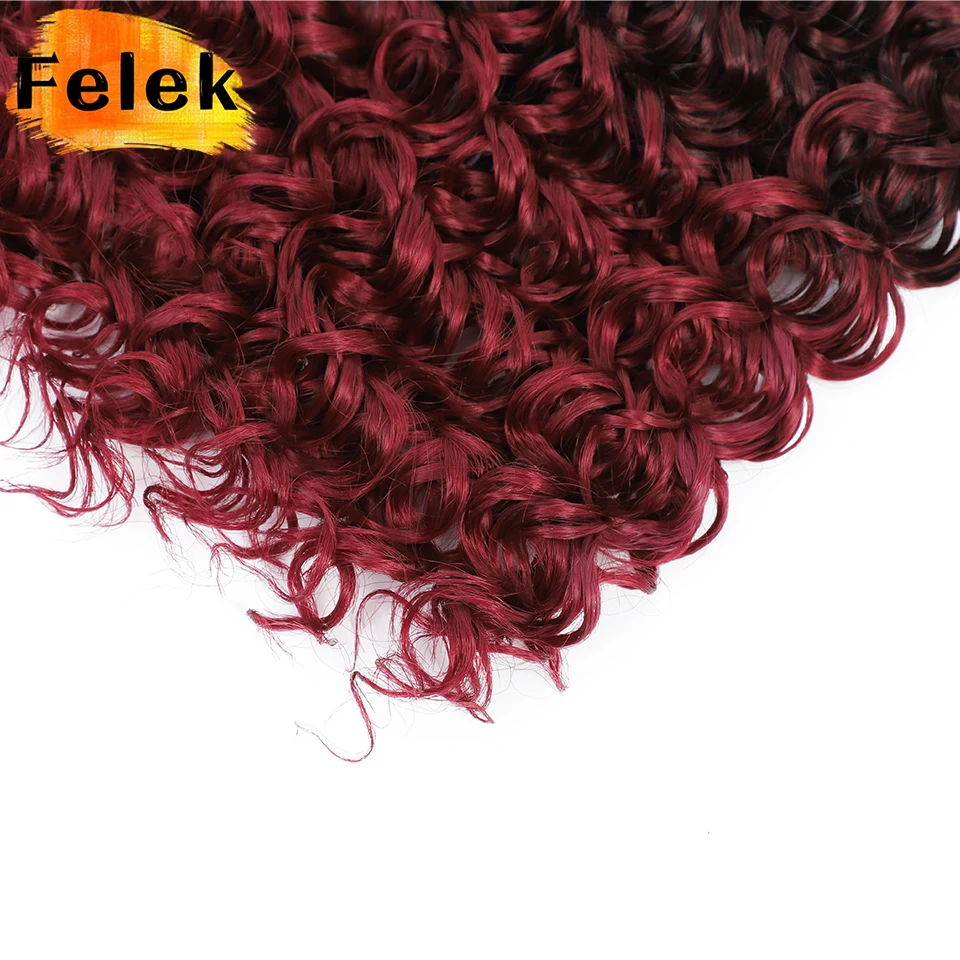 Ocean Wave Braiding Synthetic Hair Extensions Crochet Braids Afro Curls Ombre Mazo Curly BlondeTwist Braid Afrokudri For Girls
