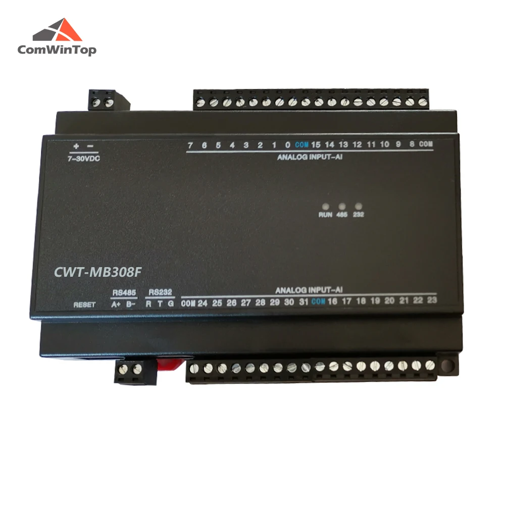 

CWT-MB308F 32AI 4-20mA/0-5V/0-10V Analog Input Ethernet Modbus Io Module