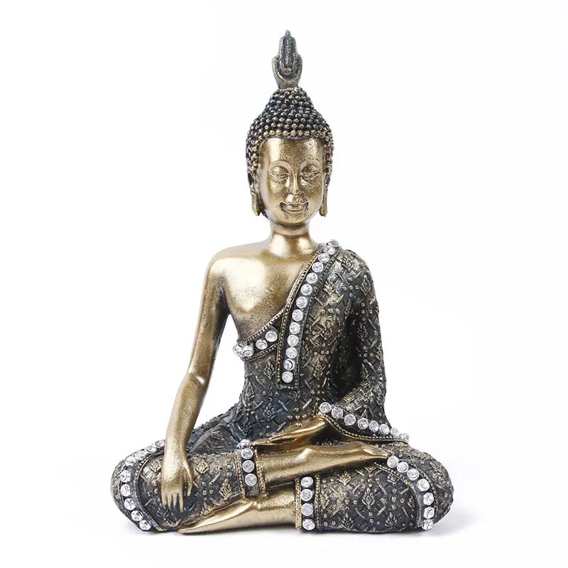 Wholesale Promotion Buddha Statue Home Decoration Church Figurines Miniature Model Ornaments Car Decor Buddha Statue Crafts