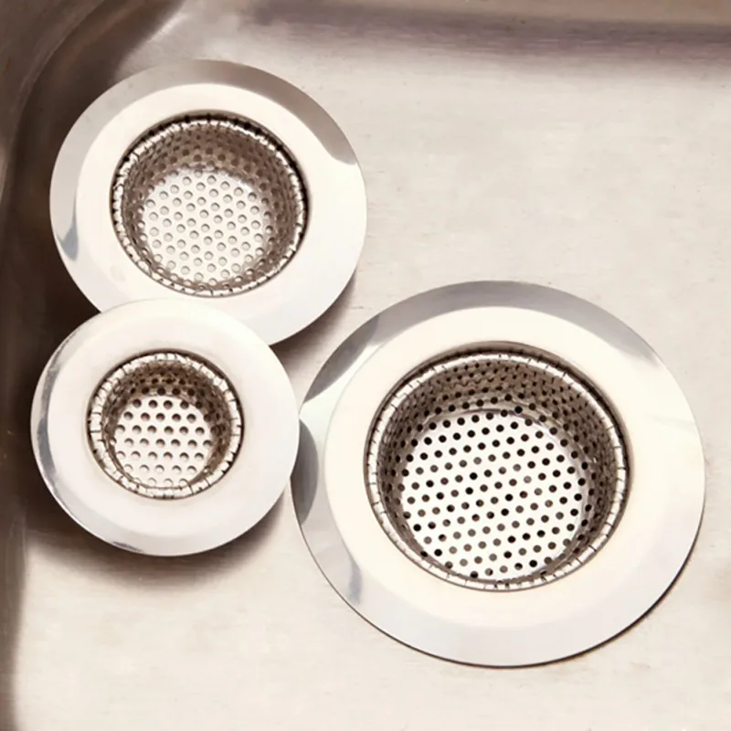 Kitchen Metal Sink Strainer Floor Drain Stainless Steel Bathtub Hair Catcher Stopper Shower Drain Hole Filter Trap