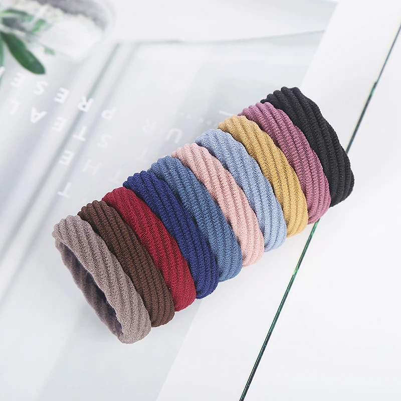 5Pcs/Set Basic Women Hair Band Simple Elastic Headband Twill Hair Ties Hair Accessories Gift for Girls Holder for thick ponytail