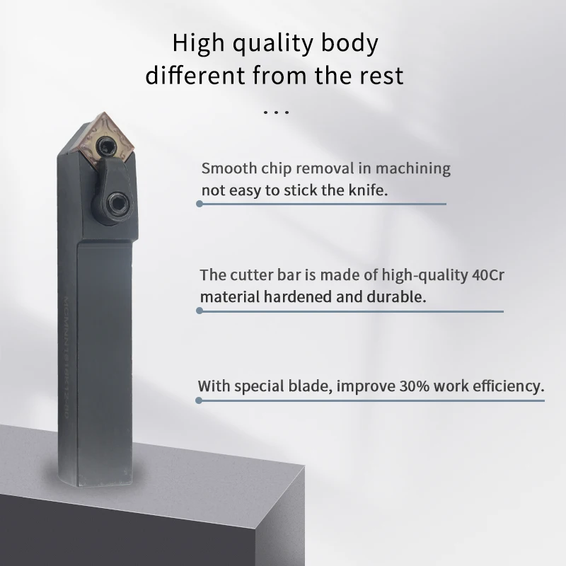 External Turning Tool Holder MCMNN1616/2020/2525/3232 Acute angle Carbide Inserts CNMG12 MCMNN Lathe Cutting Machine Tools