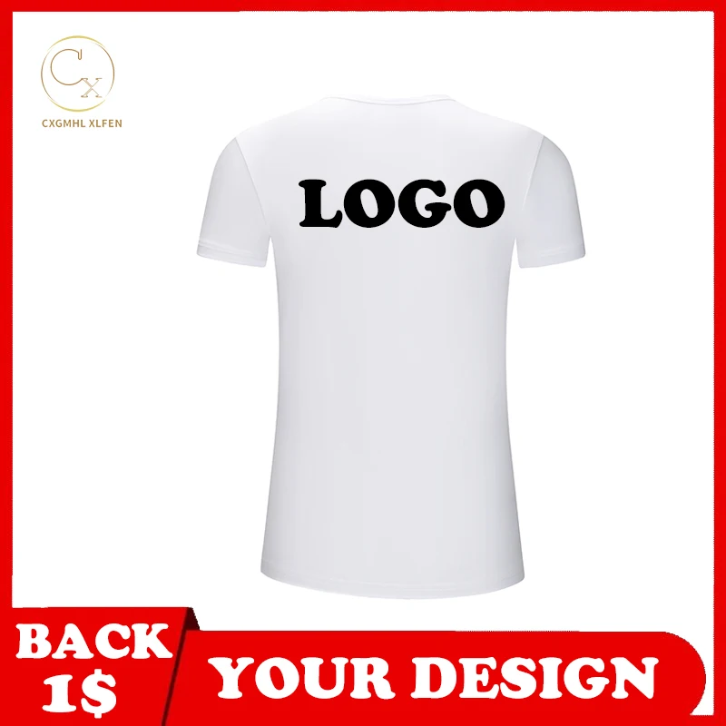 Moda novo produto high-end modal material branco camiseta senhoras high-end personalizado logotipo impressão texto da marca
