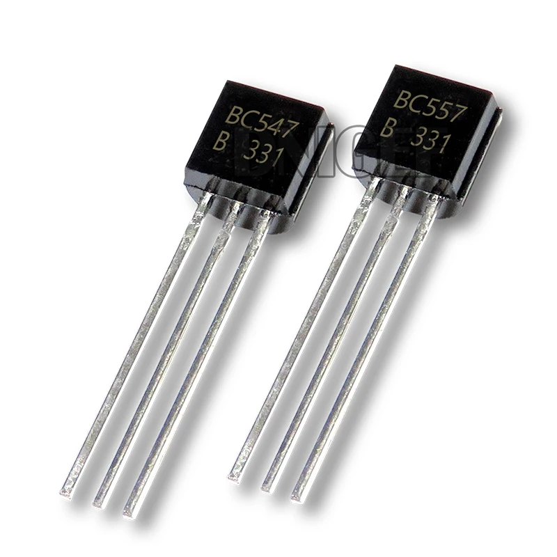 100 pezzi BC547 BC557 TO92 50 coppie BC547B BC557B ogni 10 pezzi Transistor TO-92 Chipset IC nuovo e originale