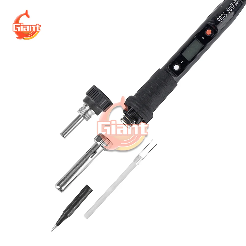 908S Adjustable Temperature Solder Iron With Quality Soldering Iron Tips and Kits JCD 220V 80W LCD Electric Soldering Iron