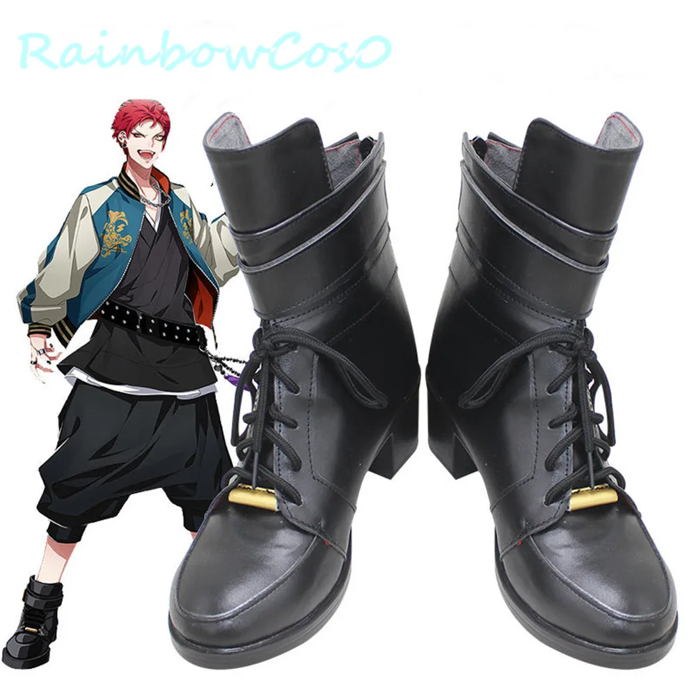 

Division Rap Battle Hypnosis Mic DRB Harai Kuko Evil Monk Cosplay Shoes Boots Anime Halloween RainbowCos0