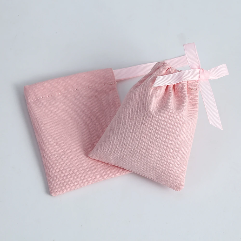 20Pcs Small Higher Quality Cotton Gift Bags Multipurpose Drawstring Jewelry Gift Bag Tea Wedding Party Burthday  Favors Storage