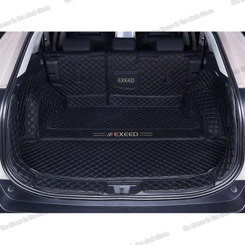 

for exeed lx leather car trunk mat cargo liner 2019 2020 2021 2022 rear boot carpet interior chery accessories styling auto