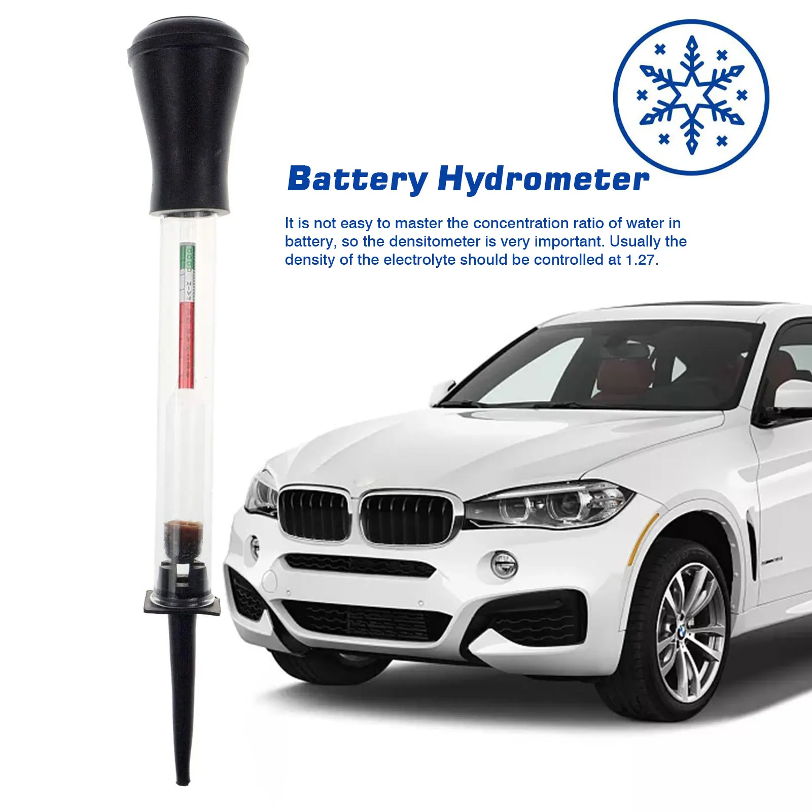 1.10-1.30 Battery Hydrometer Density Meter Electro-hydraulic Density Meter Is Used To Measure Battery Electro-hydraulic Densit