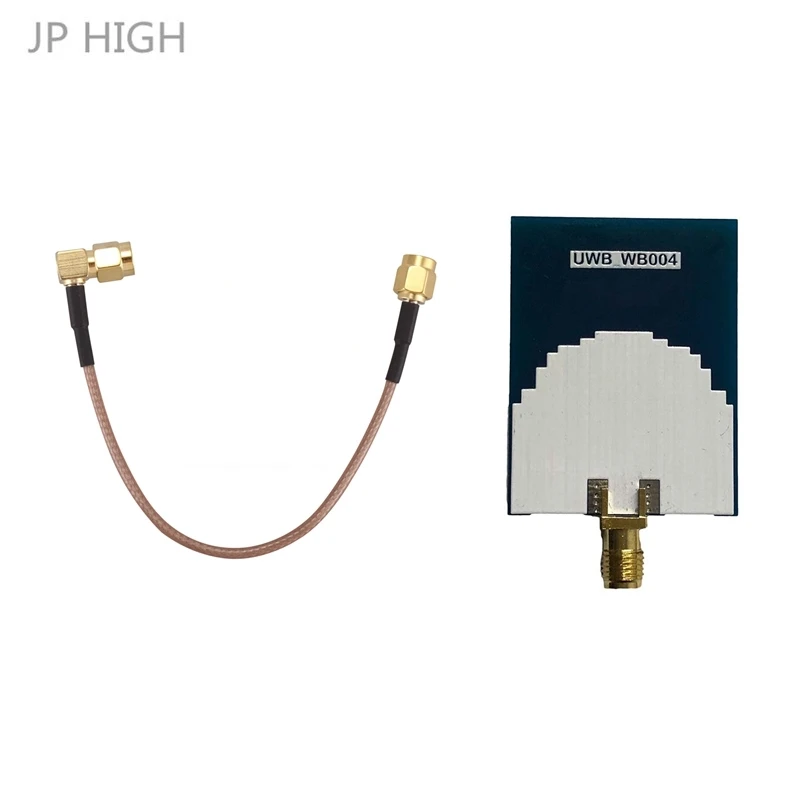 6 inch SMA Male to SMA Right Angle Male Plug Jumper Pigtail Cable & UWB004 Positioning Antenna PCB Omnidirectional