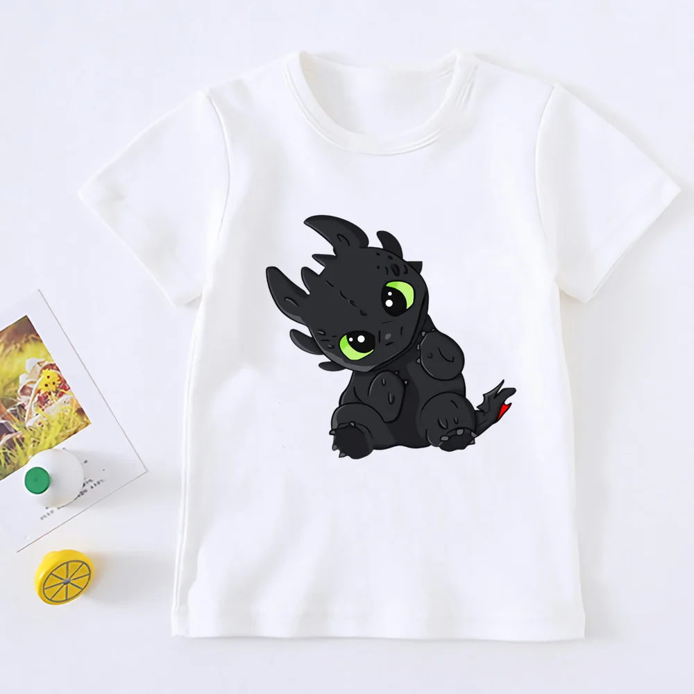 

2021 Summer Children T-shirt Cute Cartoon Print Tshirts Casual Tops Harajuku White T Shirt Fashion Short Sleeve Clothing,YKP157