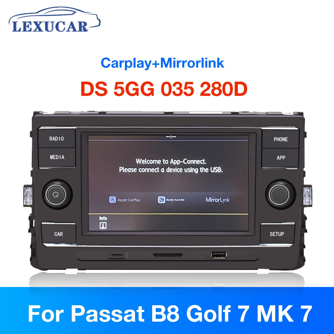 

Carplay 6.5'' MIB Car Radio Multimedia Player 5GG 035 280D MirrorLink Bluetooth For VW MQB Golf 7 MK7 Passat B8 5GG035280D