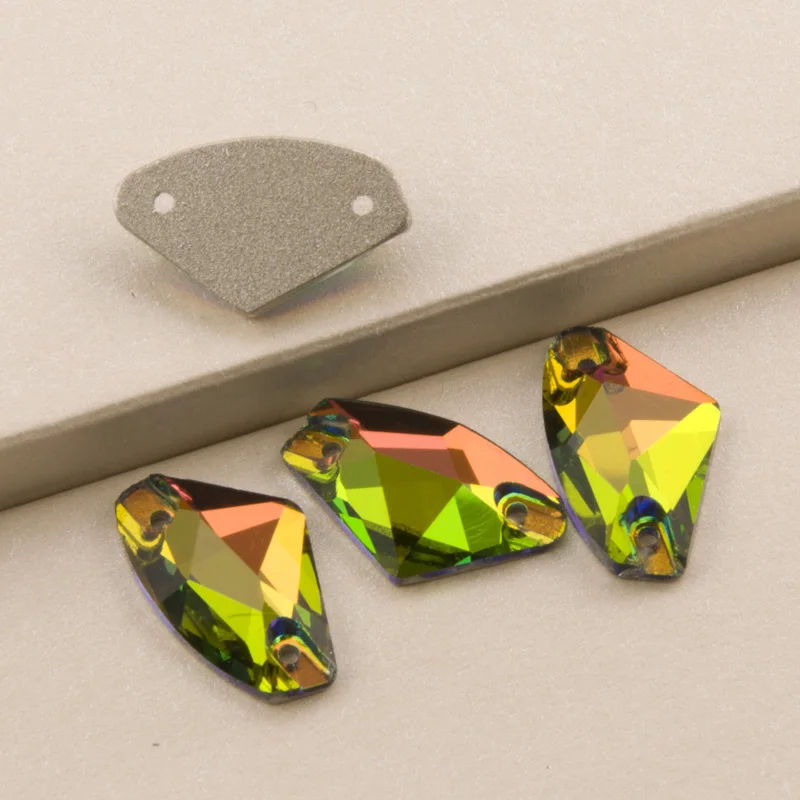 YANRUO 3256 Galaktische Glaskristallsteine zum Aufnähen von Kleidung, Kleid, Strasssteinen, Diamant, DIY – Detail 24