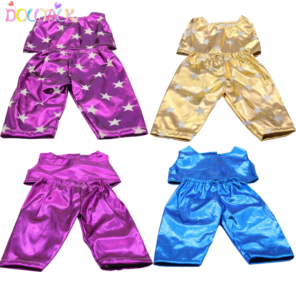 Roupas de boneca for17 Polegada american doll tênis colete + calças cortadas sapatos esportivos para 43cm bebê recém-nascido & og, rússia menina boneca