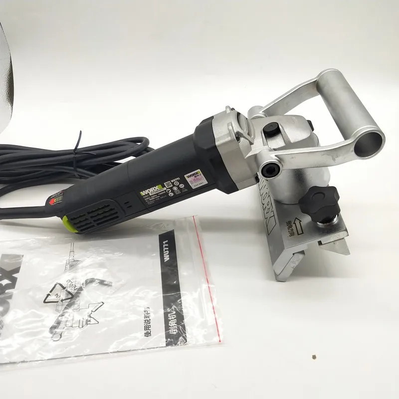 Biseladora portátil de alta potencia, máquina Biseladora profesional de ángulo recto, borde invertido, libre de 4 cuchillas, 1400W