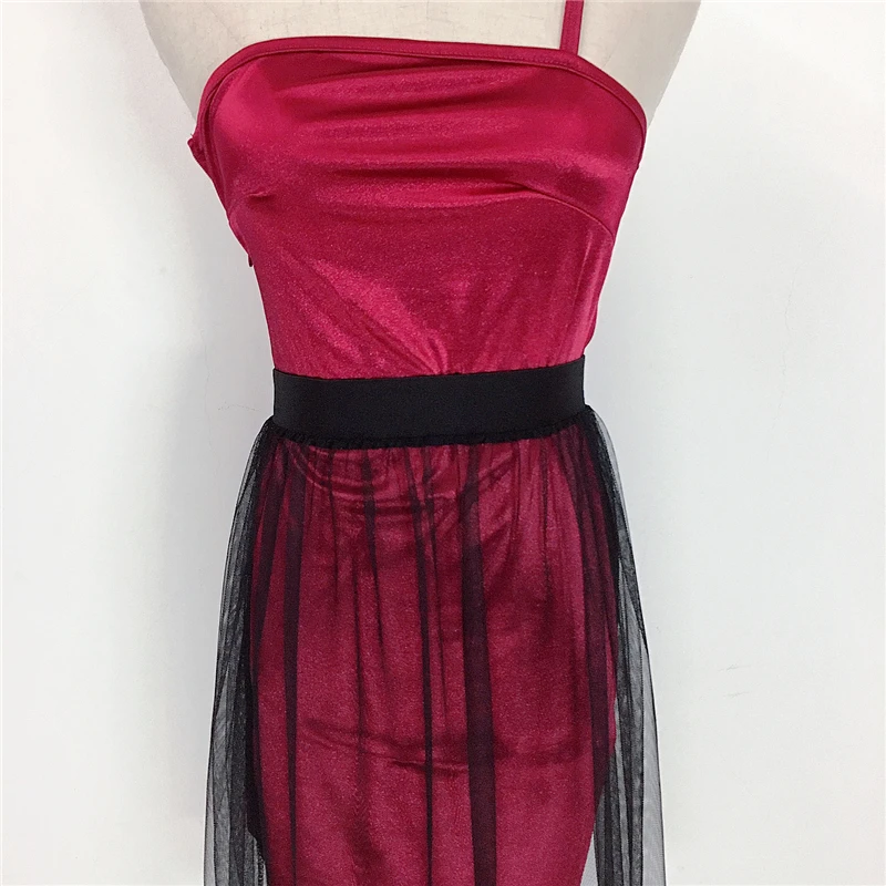 Onderrok Petticoat Tule Rokken Vrouwen Casual Sexy Beach Transparante Hoge Taille Black Lace Mesh Wrap Midi Rok Vrouwen Rok