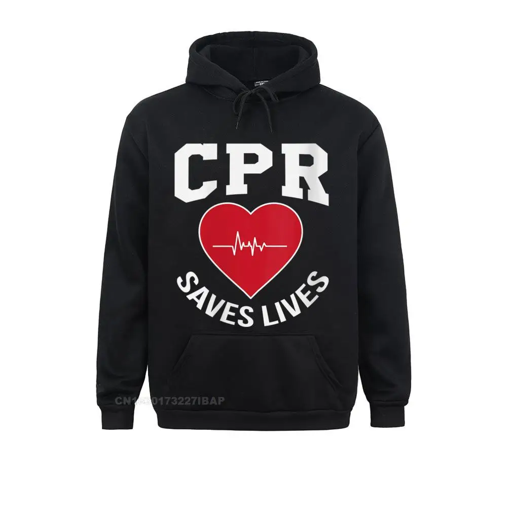 

Womens CPR Saves Lives First Aid CPR Week O-Neck Hoodie Hip Hop Sweatshirts Hoodies For Men Family High Street Sweatshirts