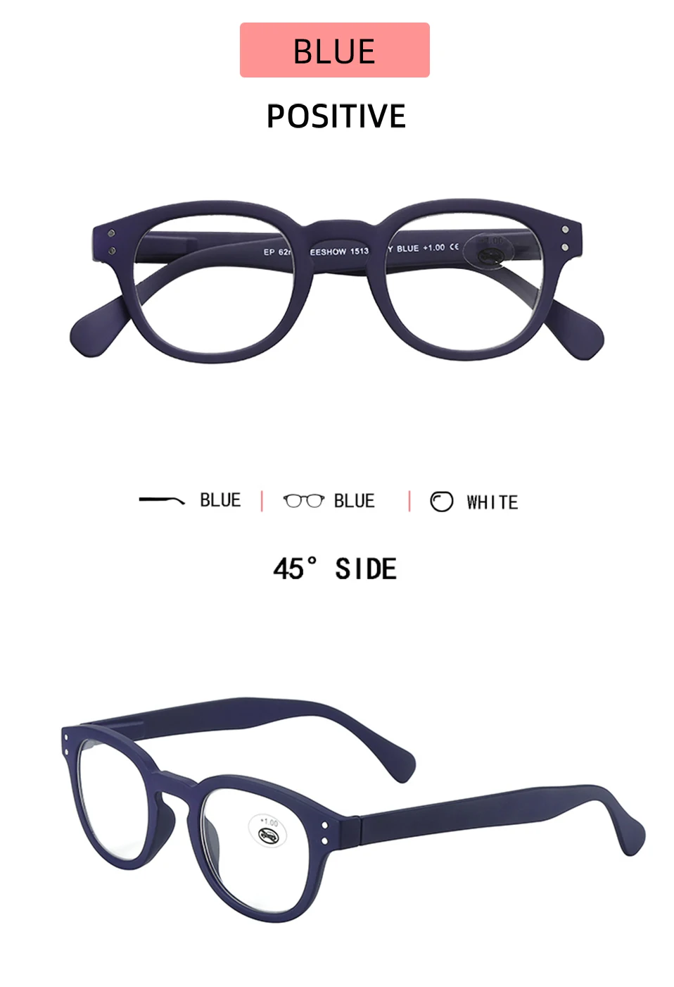 Meeshow Neue Honig Pfirsich Lesebrille Retro Europa Stil Qualität Männer Frauen Brillen Mit Flex Lesebrillen 1513 – Detail 11