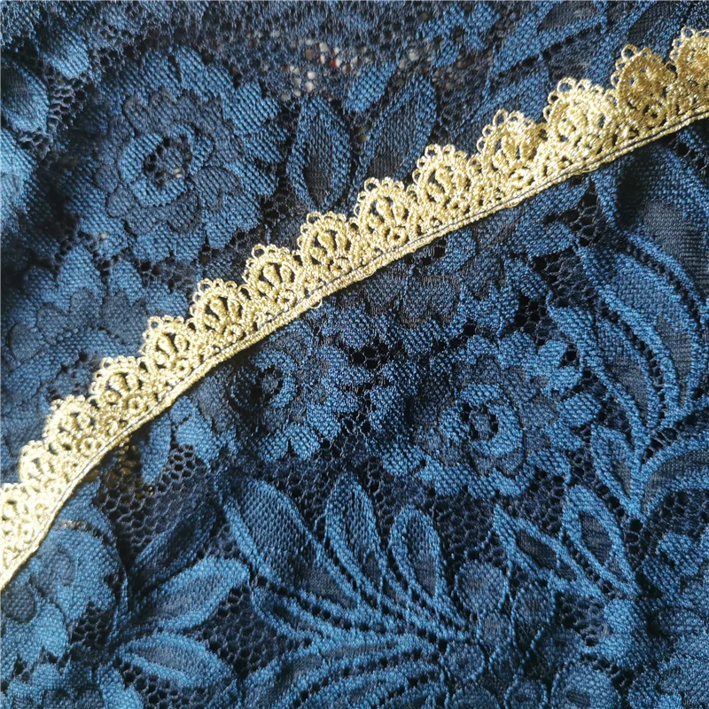 D form Frauen Mantilla Katholischen Schleier Spitze Navy Gold Appiques Kopf Abdeckt für Kirche Latin Masse Traditionellen Kopf schal Kleine