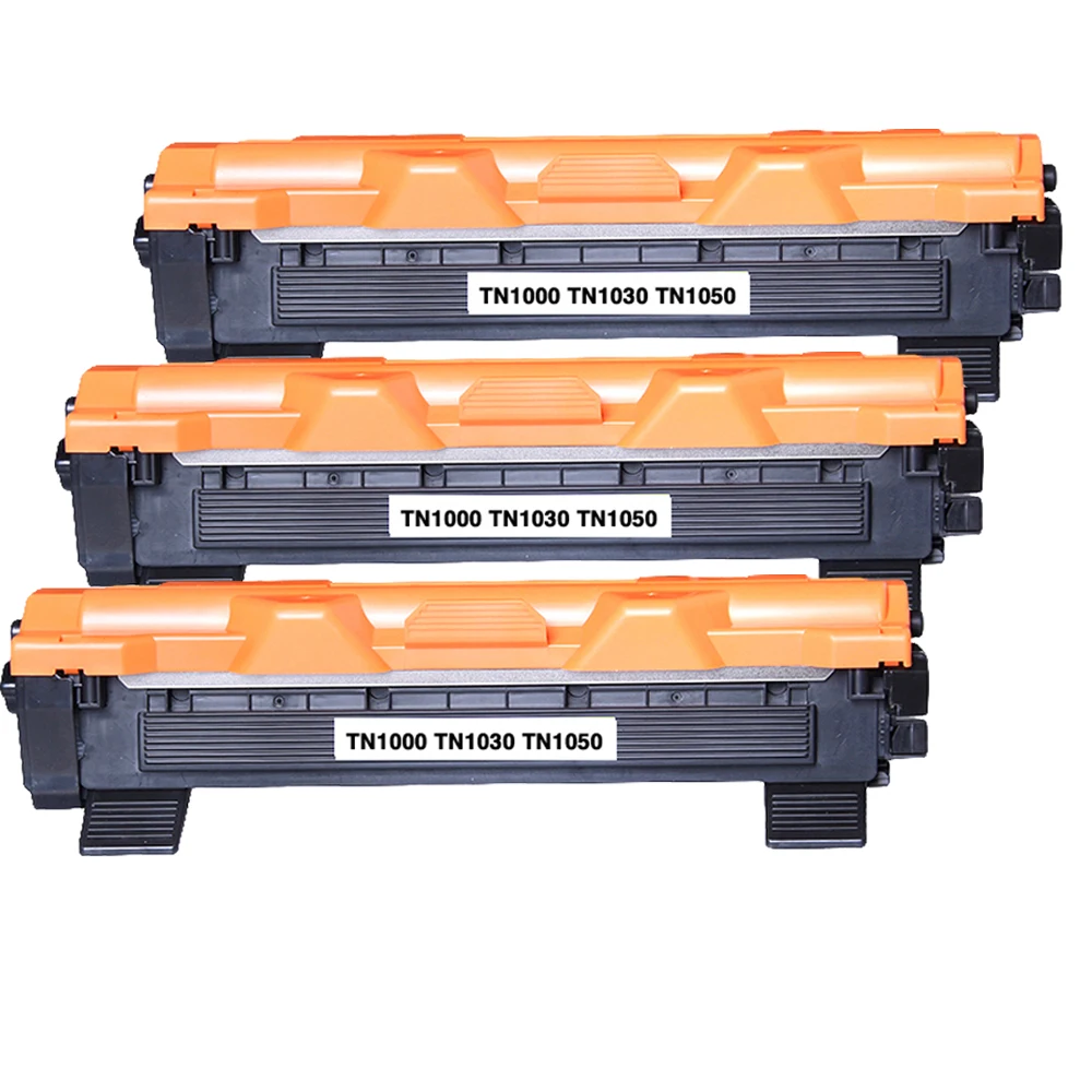 3X Black TN1000 TN1030 TN1050 Toner Fits Para TN1070 TN1075 HL 1110 HL-1110