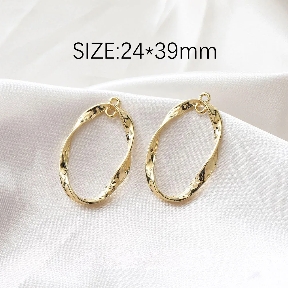 8PCS Irregular Abstract Pendant Eardrop for Jewelry Findings Components Making Supplies DIY Earrings Hand Made Alloy Accessories