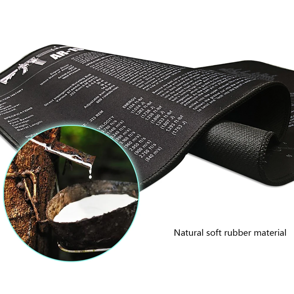 وسادة ماوس مطاطية بحافة قفل XXL ، ملحق مكتبي كبير جدًا غير قابل للانزلاق للوحة المفاتيح csgo