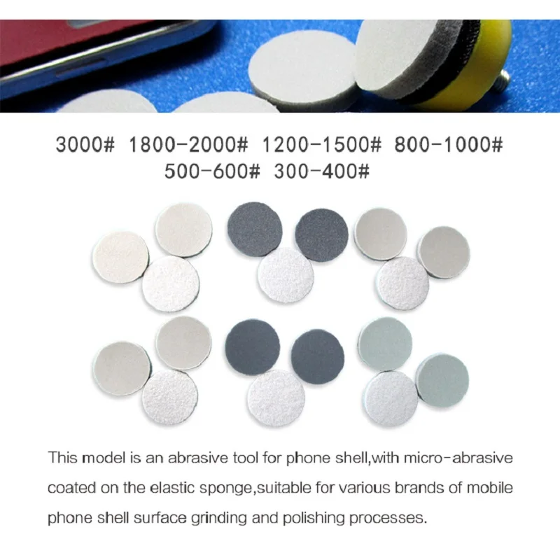 12 Pcs Flocking Round Disc Sanding Sponge 3 Inch 75mm 300-3000 Grit for Polishing & Grinding Power Tools Accessories