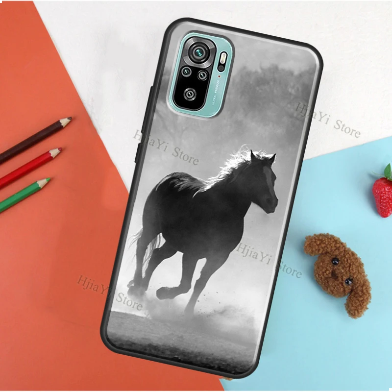 Running animal horse For Xiaomi Redmi Note 9 Pro Note8 8T 9S Note 10 Pro Case For Redmi 9T K40 9 9A 9C Cover images - 6