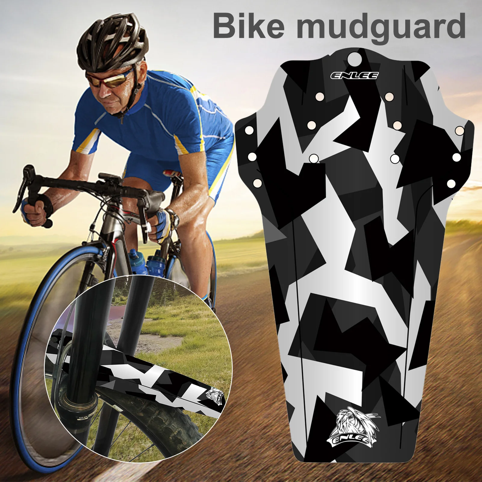 Universal Bicycle Fenders Front/Rear Tire Wheel Fenders Carbon Fiber Mudguard MTB Mountain Bike Road Cycling Fix Gear Accessorie