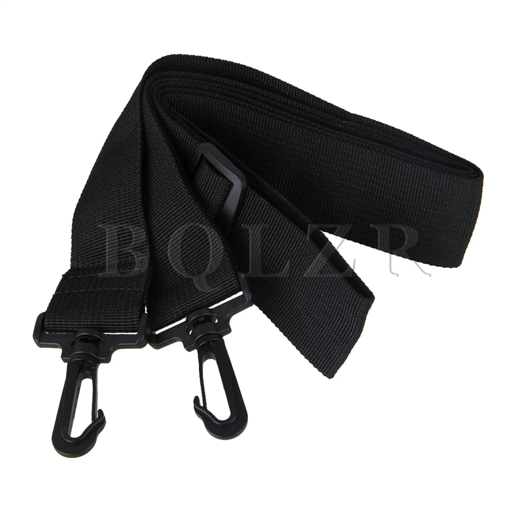 BQLZR-Bolso de plástico negro para ordenador, correa de hombro ajustable de 38mm, PP, para portátil