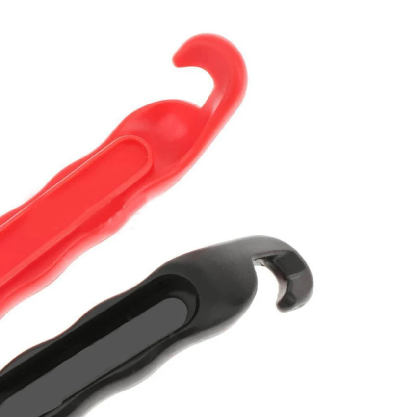 1PC ยางสำหรับจักรยานยางพลาสติกยาง Lever Pry เปิดเบรกเกอร์ไนลอนยางซ่อมเครื่องมือสำหรับจักรยานยาง-สีดำ,สีแดง