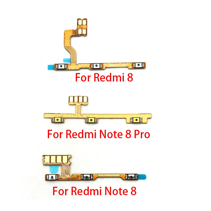 Botón de volumen de encendido y apagado para cámara, Cable flexible para Xiaomi Redmi 7 7A, 8, 8A, 9, 9A, Note 7, 8, 8T, 9, 10 Pro, 9s, MI 10T Lite 10