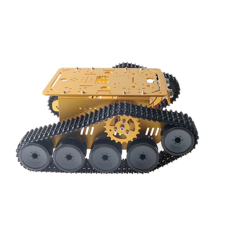 2WD Metal Smart Crawler Robot Tank Chassis Kit TP300 Robotic Platform High Torque DC Motor With Encoder DIY Education Heavy Load