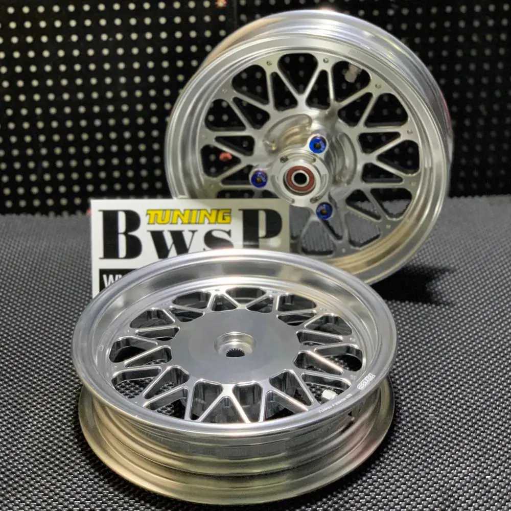 DIO50 JISO Chrome Rims 10 Inch Tuning Wheels BWSP Racing Perfomance Dio 50 Scooter Upgrade Tires Rings Parts