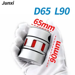 GS28 GR D65 L90 Coupler Aluminium Plum Flexible Shaft Coupling Motor Connector 65mm 80mm CNC Flexible Coupler14 15 16 17-40mm