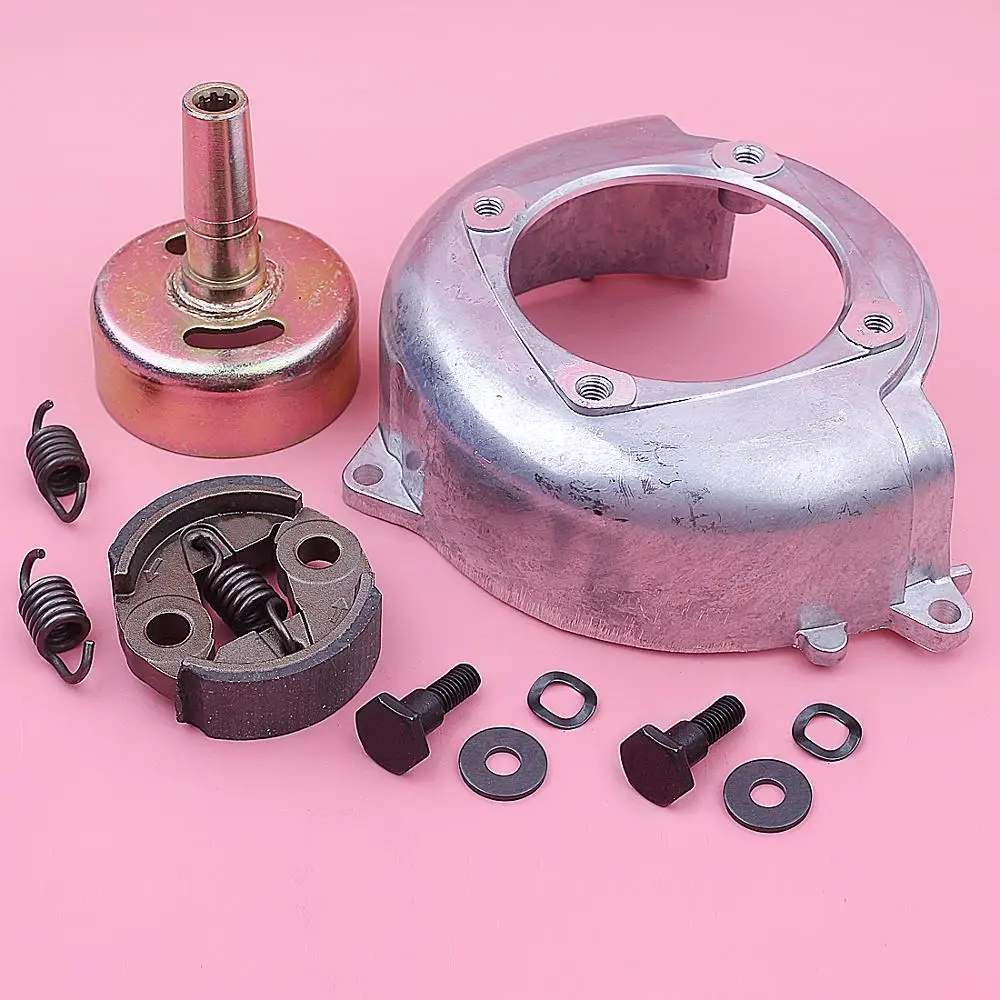 9T Clutch Drum Fan Cover Kit For Honda GX25 Lawnmower Engine Part 19611-Z0H-000, 22000-ZM3-003 Bolt Washer Spring Set