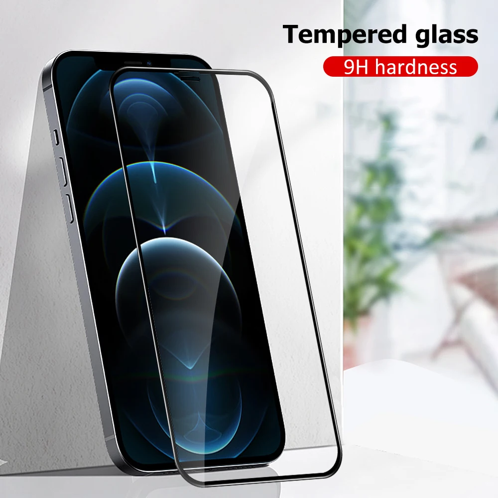 9D Tempered Glass for iPhone 12 Pro Max Glass For iphone 12 pro 11pro max Protective Glass for iPhone 7 8 plus se2020 Glass Film