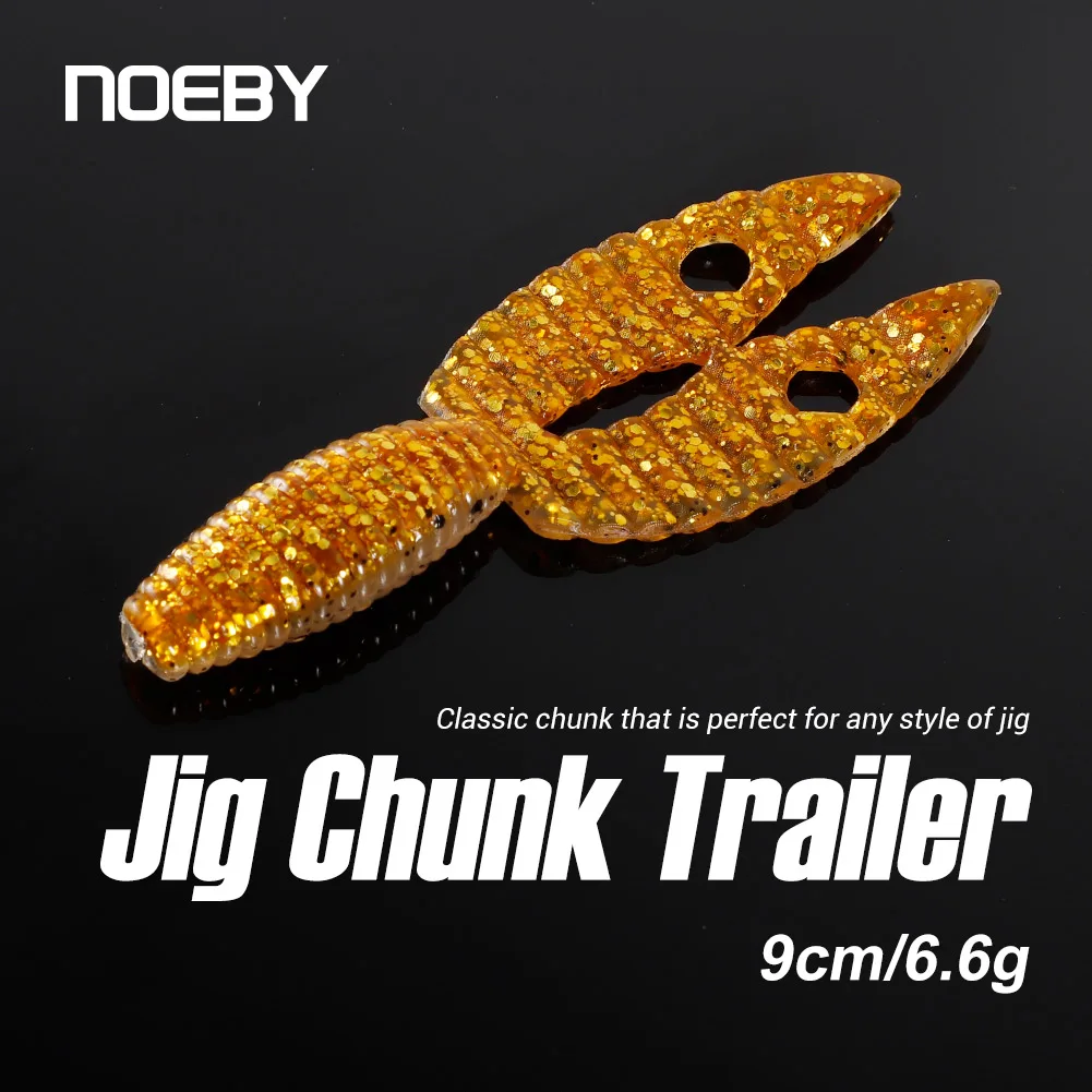 NOEBY Trailer 9cm 6.6g Soft Bait Crayfish Fishing Lure Artificial Silicone Baits Craws Shrimp Jig Trailer for Bass Fishing Lures