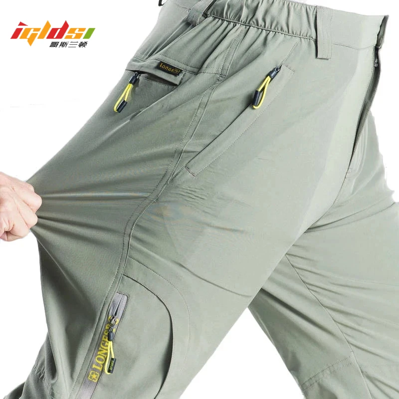 

Stretch Hiking Pants Men's Summer Breathable Quick Dry Outdoor Cargo Pants Male Mountain Climbing Fishing Trekking Long Trousers