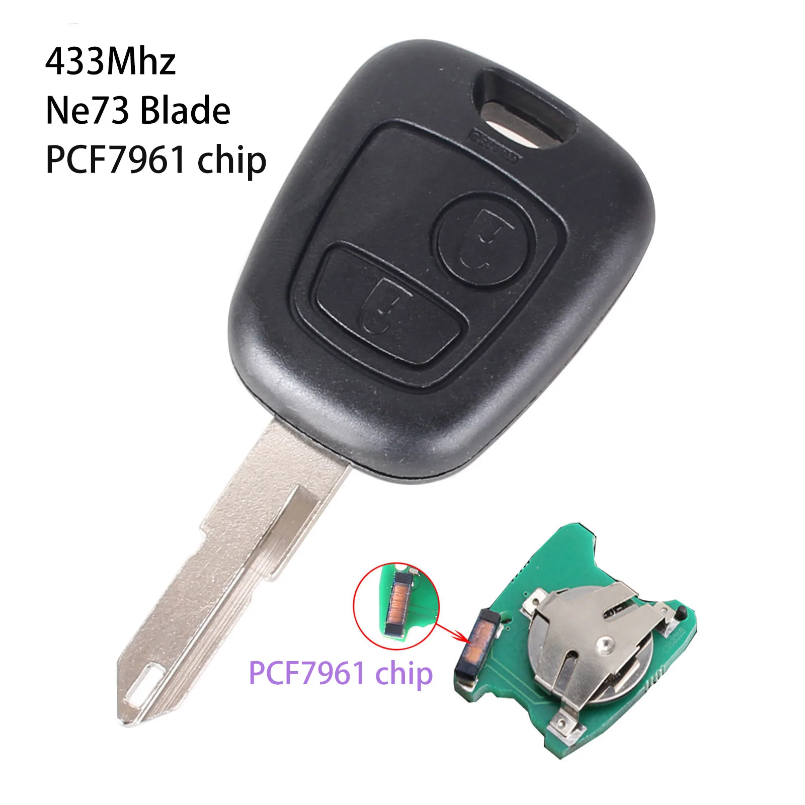 2 Tasten 433 MHz Funkschlüssel kompatibel mit Peugeot 307 206 407 Kompatibel mit Citroen C1 C2 C3 ID46 PCF7961 VA2 Ne73 HU83 SX9 Klinge (Farbe: SX9 2 Tasten 433 MHz Funkschlüssel kompatibel mit Peugeot 307 206 407 Kompatibel mit Citroen C1 C2 C3 ID46 PCF7961 VA2 Ne73 HU83 SX9 Klinge (Farbe: SX9