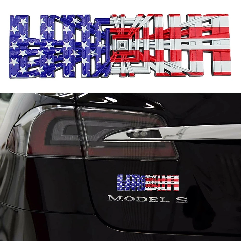 Car 3D Metal Plaid Logo Stickers For Tesla Model 3 S X Y Car Trunk Tail Tag Performance Badge Emblem Decals Exterior Accessories