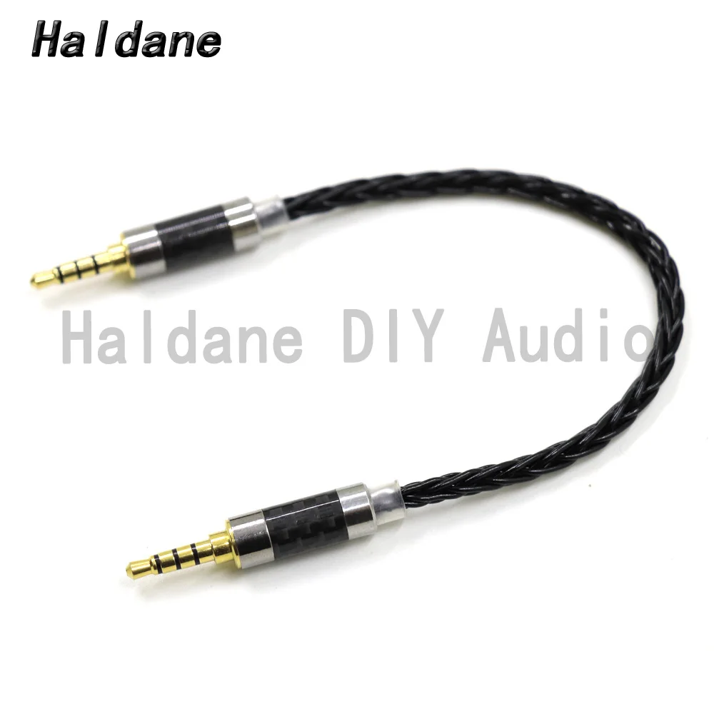 

Haldane HIFI 7N Silver Plated 3.5mm TRRS Balanced Male to Male Audio Adapter Cable 3.5 to 3.5 Balance Connector Cable DIY