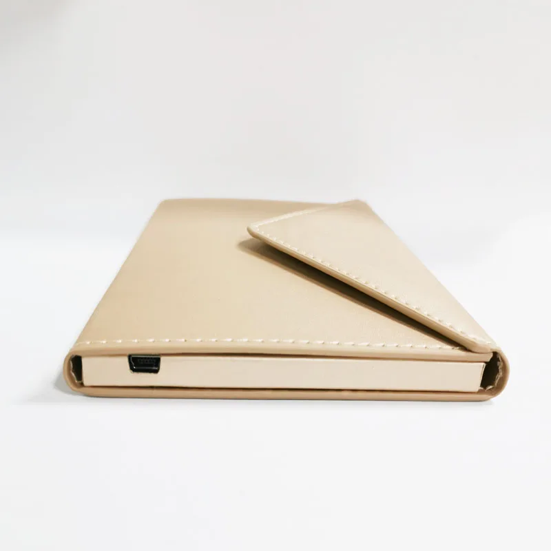 Tarjeta de felicitación de Video con pantalla LCD de 4,3 pulgadas, folleto de Material de cuero PU de alta tecnología