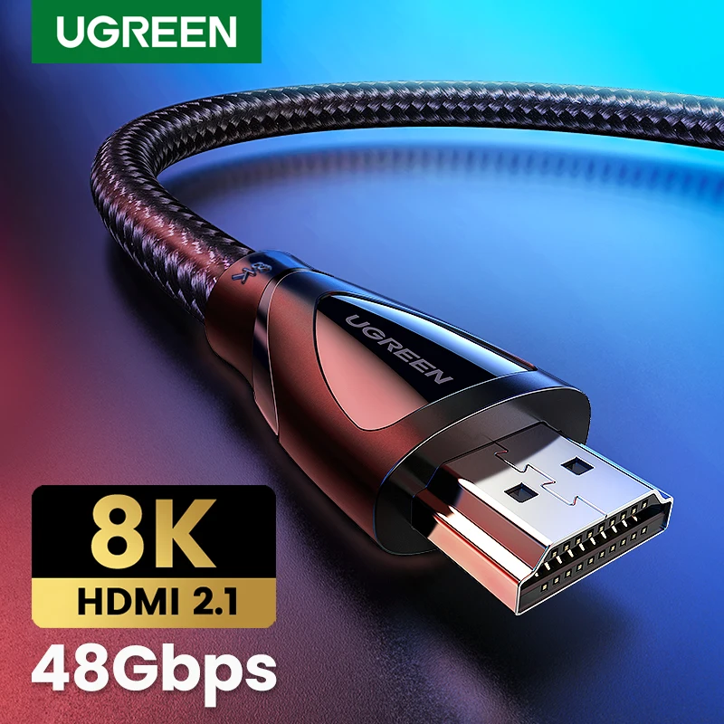 UGREEN HDMI Cable 8K/60Hz Dolby Vision HDMI 2.1 Cable HDR10+ Ultra High-Speed 48Gbps for Samsung 8K TV PS4 Xbox HDMI Cable 8K