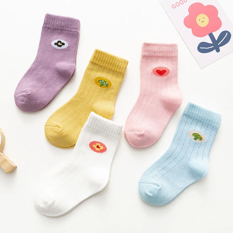 5 Pairs Baby Infant Socks Pink Dinosaur Cute Warm Winter Cartoon Socks Baby Girls Boys Soft Cute Boots Warm Baby Socks Gift