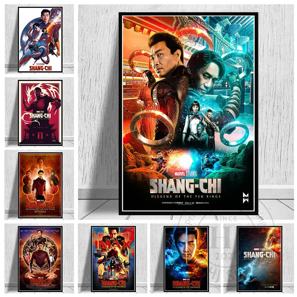 HD 2021 New Movie Shang-Chi Disney Marvel Poster Printing on Canvas Painting Wall Art for Living Room Home Decor Cuadros Gifts