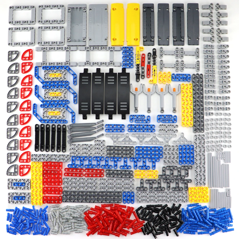 High-Tech Parts Bricks Pin Liftarm Studless Beam Axle Connector Panel Gear Car Toy Mindstorm Compatible Building Blocks Bulk Set