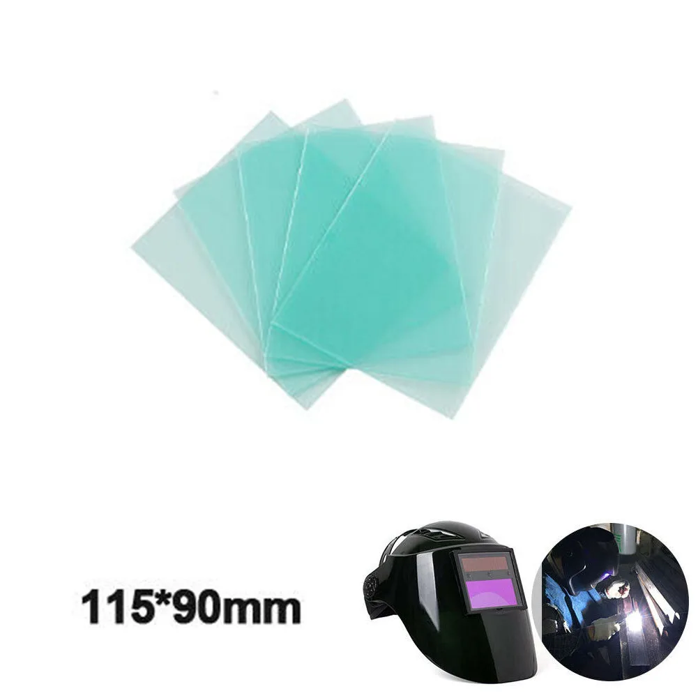 Clear PC Welding Protective Covers, Len Placa para Capacete de Soldagem, Substituição de Lente, Tela Board, 10Pcs, 1Pc