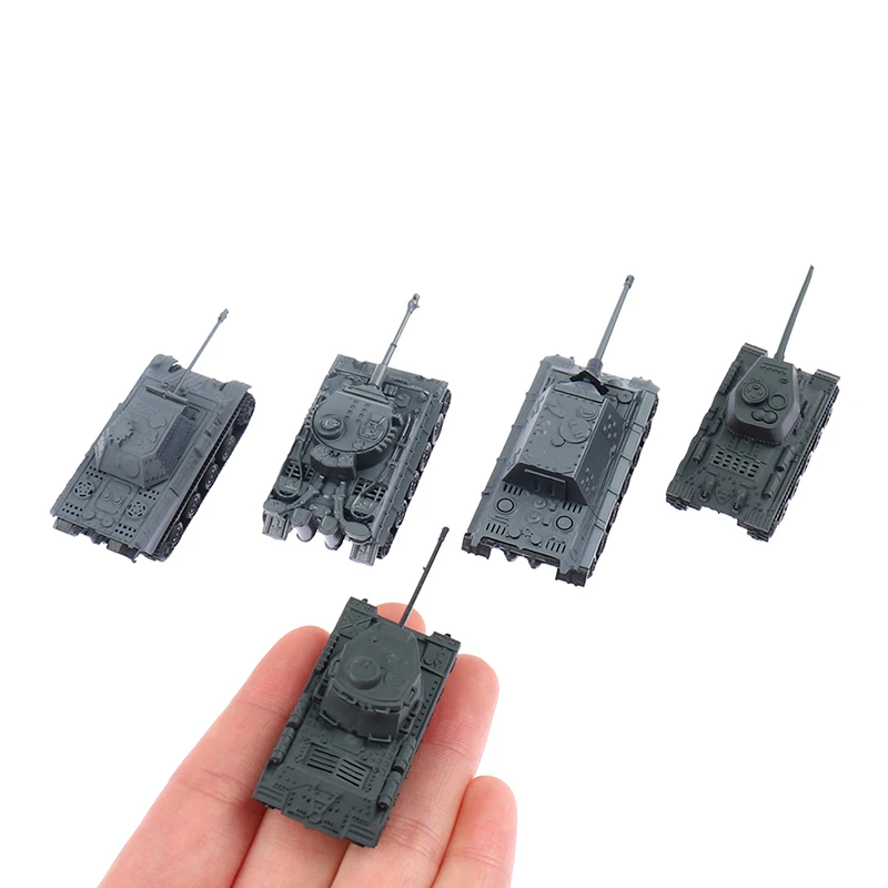 1PCS 1:144 Scale Finished Model Toy 4D Sand Table Plastic Tiger Tanks World War II Germany Panther Tank